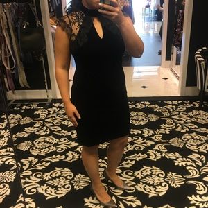 White House Black Market velvet dress
